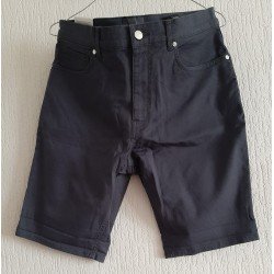 Men's Short Slim Fit dark gray Cotton Twill Pants