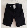 Heren short Slim Fit zwart katoenen Twill broek