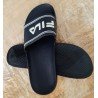 Men's slippers dark blue with white logo and letters FILA