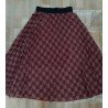 Ladies skirt folded burgundy