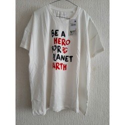 Ladies t-shirt BE A HERO FOR PLANET EARTH