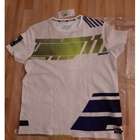 Heren T-shirt wit/groen