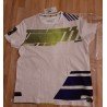 Heren T-shirt wit/groen