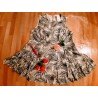 Ladies dress with palm leaves