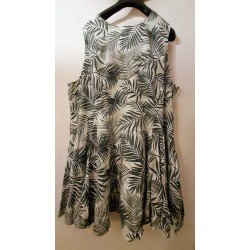 Ladies dress with palm leaves