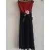 Ladies dress black / red