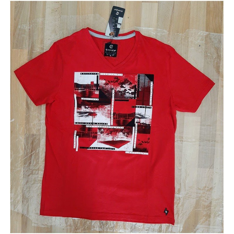 Heren T-shirt rood