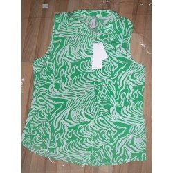 Blouse groen/ wit