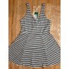 Ladies dress blue / white striped