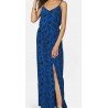 Ladies dress royal blue maxi dress