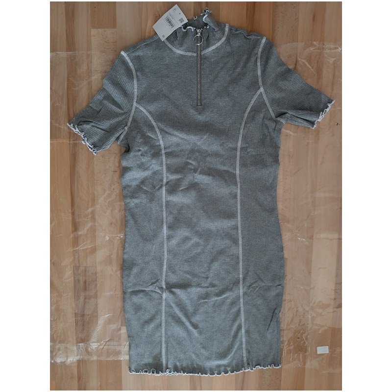 Ladies dress stretch gray