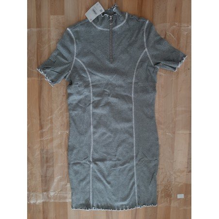 Ladies dress stretch gray
