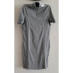 Ladies dress stretch gray