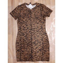 Ladies dress stretch brown...