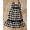 Ladies dress black / gray checkered