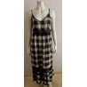 Ladies dress black / gray checkered