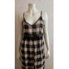 Ladies dress black / gray checkered