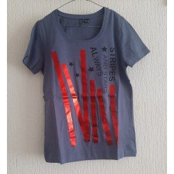 Dames T-shirt Stripes and...