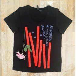 Ladies T-shirt black...