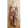 Ladies dress with black palm leaves