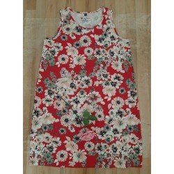 Ladies dress red / white floral