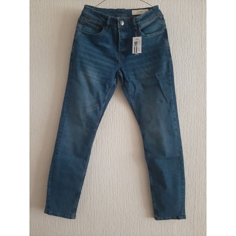 Denim Heren jeans lange broek lichtblauw - Slim Fit